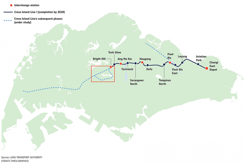 LTA Announces MRT Stations For Cross Island Line Phase 2,, 58% OFF