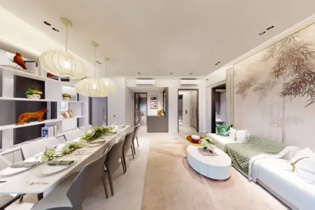 Inside Showflat: A Private Sanctuary of Elegance: The 5-Bedroom Type E1 Showflat at The Lakegarden Residences