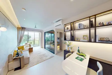 Inside Showflat: Elegant Urban Living at Bagnall Haus: A Thoughtfully Designed 2 Bedroom + Flexi Type B2b Unit