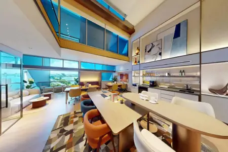 Inside Showflat: A New Benchmark for Boutique Workspaces: The Mezzanine Loft at The Golden Mile