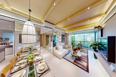 Inside Showflat: A Contemporary 3 Bedroom Sanctuary with Tribal Soul At Union Square Residences