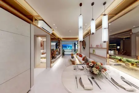 Inside Showflat: Union Square Residences 2 Bedroom + Study: An Expression of Space, Style & Comfort