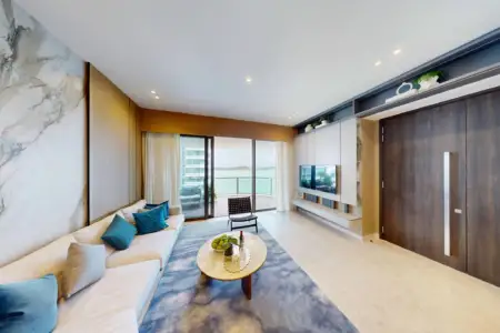 Inside Showflat: Quiet Luxury by the Marina: Cape Royale 3 Bedroom Type A2 Walkthrough