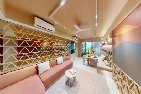 Inside Showflat: Design in Harmony: The Contemporary Serenity of Promenade Peak 3 Bedroom Type C2