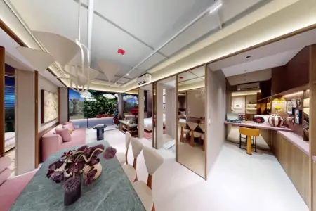 Inside Showflat: Narra Residences 2 Bedroom + Study Type B8S: Intelligent Design for Modern Urban Living