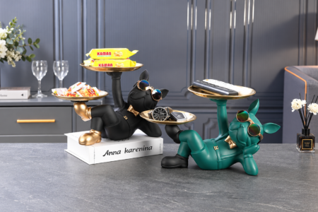 ArtZ Lazy Bulldog Double Tray Review: A Playful Sculpture That Also Keeps Your Space Organised